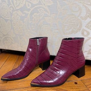 Kenneth Cole Burgundy Roanne Bootie Size 10 Medium